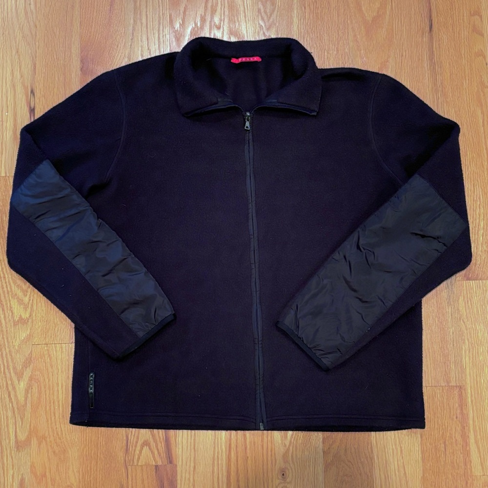 PRADA Navy Sherpa Nylon Jacket